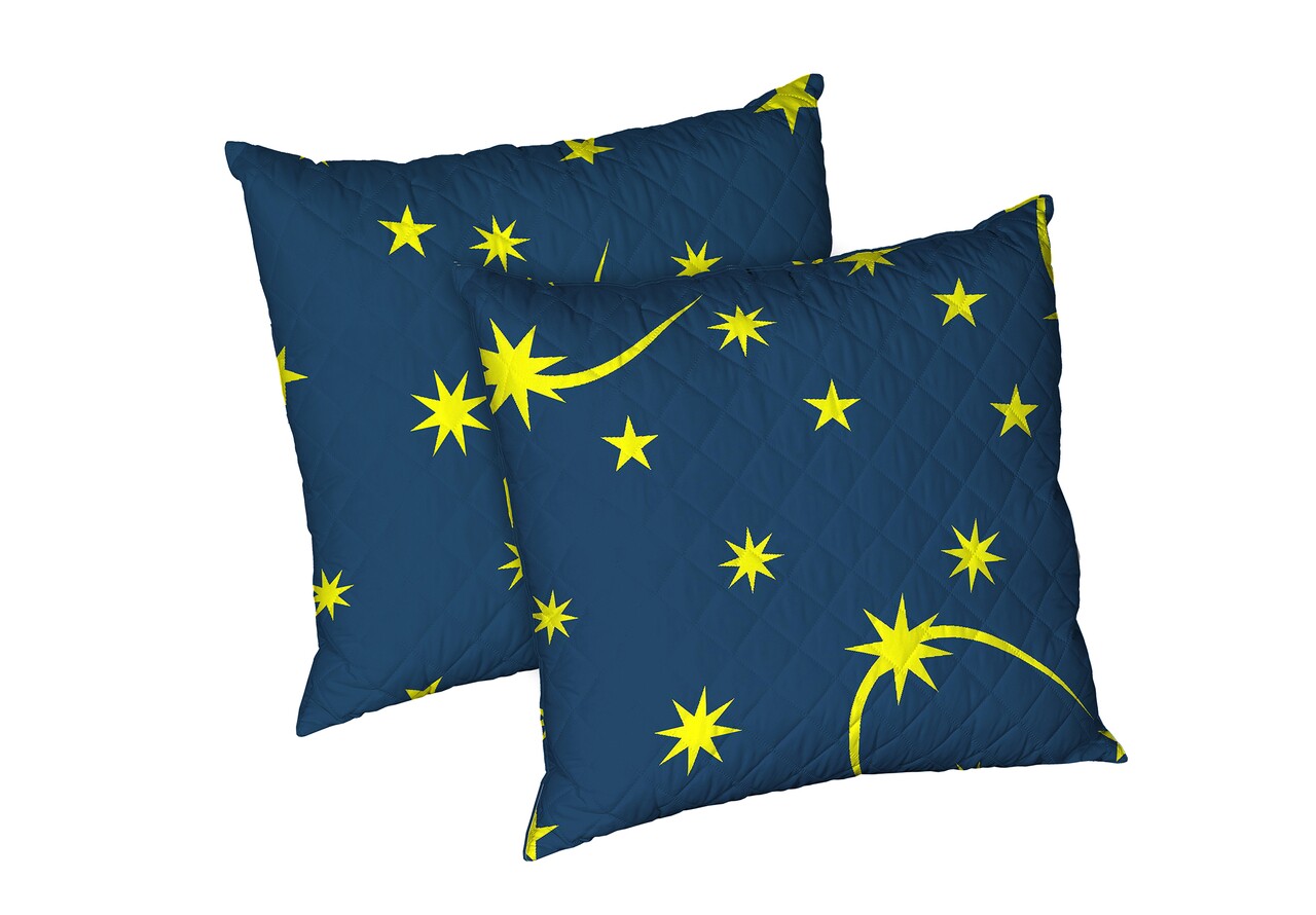 Set 2 perne Moon Night, microfibra matlasata Alcam, 70X70 cm - imagine 5